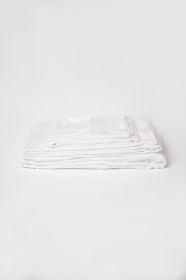 Omne Sleep 5-Piece White Bamboo Split King Hypoallergenic Sheet Set